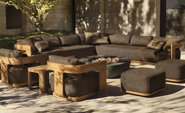 RH OUTDOOR 2025 INTRODUCES SEDONA TEAK DESIGNED BY ARTHUR GENTIL, MILAN (Photo: RH)