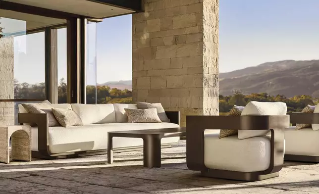 RH OUTDOOR 2025 INTRODUCES SEDONA ALUMINUM DESIGNED BY ARTHUR GENTIL, MILAN (Photo: RH)