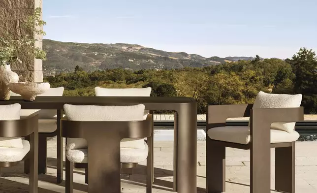 RH OUTDOOR 2025 INTRODUCES SEDONA ALUMINUM DESIGNED BY ARTHUR GENTIL, MILAN (Photo: RH)