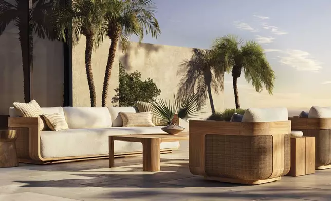 RH OUTDOOR 2025 INTRODUCES SEDONA CANE TEAK DESIGNED BY ARTHUR GENTIL, MILAN (Photo: RH)