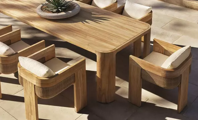 RH OUTDOOR 2025 INTRODUCES SEDONA CANE TEAK DESIGNED BY ARTHUR GENTIL, MILAN (Photo: RH)