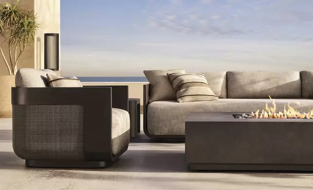 RH OUTDOOR 2025 INTRODUCES SEDONA CANE ALUMINUM DESIGNED BY ARTHUR GENTIL, MILAN (Photo: RH)