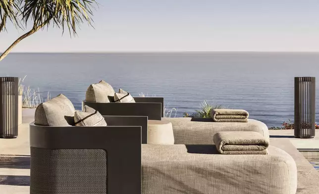 RH OUTDOOR 2025 INTRODUCES SEDONA CANE ALUMINUM DESIGNED BY ARTHUR GENTIL, MILAN (Photo: RH)