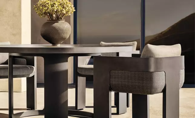 RH OUTDOOR 2025 INTRODUCES SEDONA CANE ALUMINUM DESIGNED BY ARTHUR GENTIL, MILAN (Photo: RH)