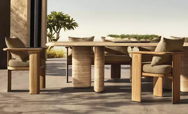RH OUTDOOR 2025 INTRODUCES DUNE TEAK DESIGNED BY HARRISON &amp; NICHOLAS CONDOS, SYDNEY (Photo: RH)