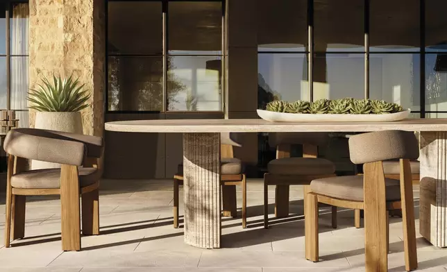 RH OUTDOOR 2025 INTRODUCES KAVALA TEAK DESIGNED BY HARRISON &amp; NICHOLAS CONDOS, SYDNEY (Photo: RH)