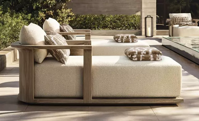 RH OUTDOOR 2025 INTRODUCES LAGOS TEAK DESIGNED BY MARIO RUIZ, BARCELONA (Photo: RH)