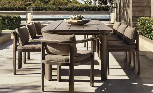 RH OUTDOOR 2025 INTRODUCES LAGOS ALUMINUM DESIGNED BY MARIO RUIZ, BARCELONA (Photo: RH)