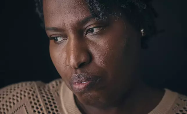 Sharline Volcy poses for a portrait on Monday, Feb. 3, 2025, in Orange, N.J. (AP Photo/Andres Kudacki)