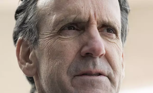 Canada's fentanyl czar Kevin Brosseau attends a tour of the Canada Border Services Agency Lansdowne port of entry in Lansdowne, Ontario, on Wednesday, Feb. 12, 2025. (Spencer Colby/The Canadian Press via AP)