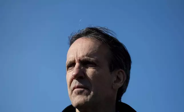 Canada's fentanyl czar Kevin Brosseau looks on during a press conference following a tour of the Canada Border Services Agency Lansdowne port of entry in Lansdowne, Ontario, Wednesday, Feb. 12, 2025. (Spencer Colby/The Canadian Press via AP)
