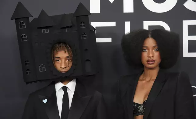 Jaden Smith, left, and Willow Smith arrive at the 67th annual Grammy Awards on Sunday, Feb. 2, 2025, in Los Angeles. (Photo by Jordan Strauss/Invision/AP)