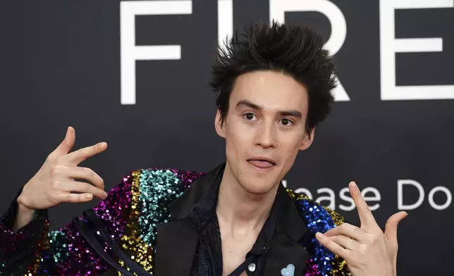 Jacob Collier arrives at the 67th annual Grammy Awards on Sunday, Feb. 2, 2025, in Los Angeles. (Photo by Jordan Strauss/Invision/AP)
