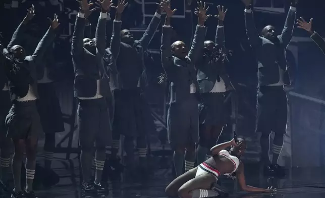 Doechii performs a medley during the 67th annual Grammy Awards on Sunday, Feb. 2, 2025, in Los Angeles. (AP Photo/Chris Pizzello)