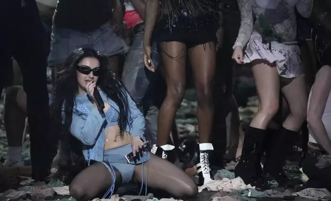 Charli XCX performs during the 67th annual Grammy Awards on Sunday, Feb. 2, 2025, in Los Angeles. (AP Photo/Chris Pizzello)