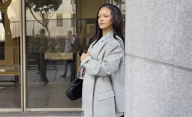 Singer Rihanna leaves Clara Shortridge Foltz Criminal Justice Center in Los Angeles on Friday, Jan. 31, 2025. (AP Photo/Liam McEwan)