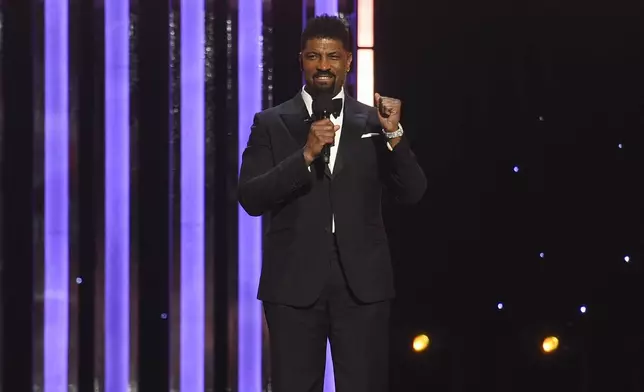 Host Deon Cole speaks during the 56th NAACP Image Awards on Saturday, Feb. 22, 2025, in Pasadena, Calif. (Photo by Richard Shotwell/Invision/AP)