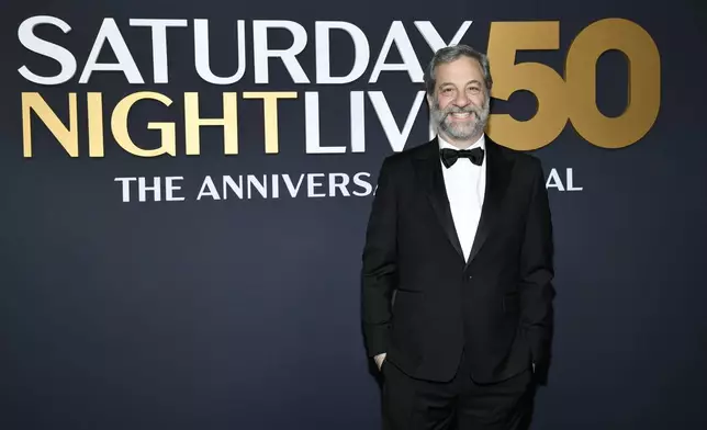 Judd Apatow attends "SNL50: The Anniversary Special" at Rockefeller Plaza on Sunday, Feb. 16, 2025, in New York. (Photo by Evan Agostini/Invision/AP)