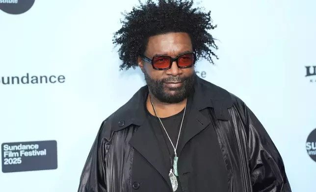 Ahmir "Questlove" Thompson attends the premiere of "Sly Lives!" during the Sundance Film Festival on Thursday, Jan. 23, 2025, at the Library Center Theatre in Park City, Utah. (Photo by Charles Sykes/Invision/AP)