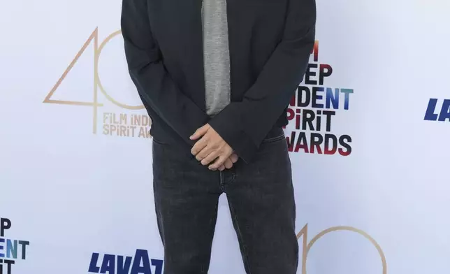 Sean Baker arrives at the Film Independent Spirit Awards on Saturday, Feb. 22, 2025, in Santa Monica, Calif. (Photo by Jordan Strauss/Invision/AP)