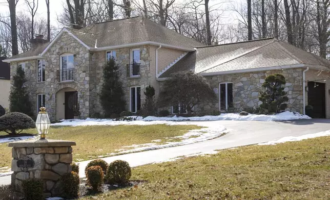 FILE - This Jan. 29, 2025 photo shows a Chester Heights, Pa., home, the scene of the 2022 killing of Richard and Rita Zajko, (AP Photo/Matt Rourke)