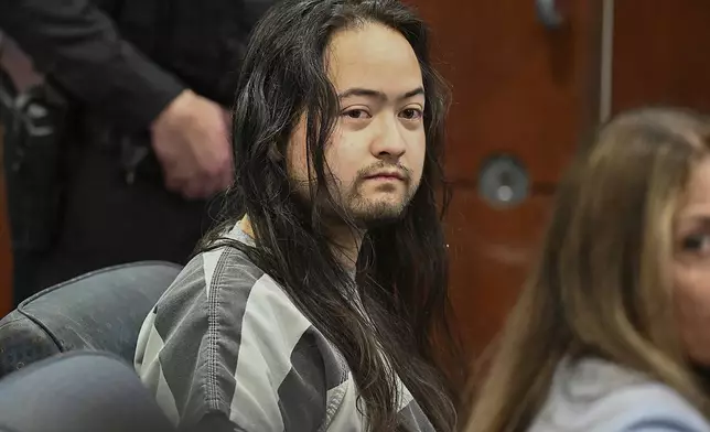 Maximilian Snyder appears in court for arraignment on Thursday in Fairfield, Calif. Snyder is charged with allegedly killing an 82-year-old Vallejo landlord to prevent him from testifying in a murder case against his former tenants. Snyder asked for additional weeks to find proper counsel, moving the case back to Vallejo. (Chris Riley/Times-Herald)/The Times-Herald via AP)