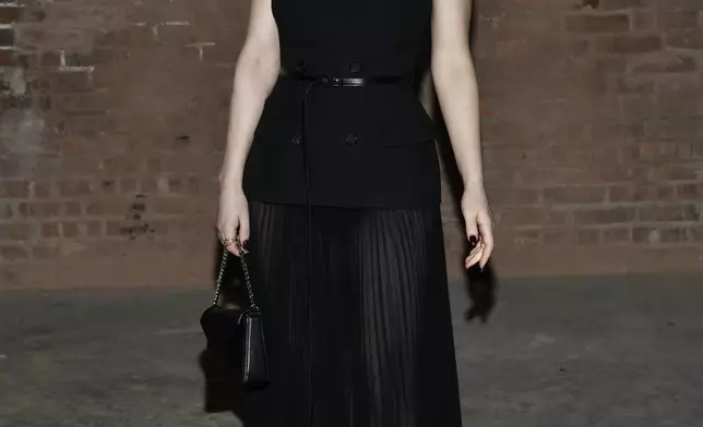 CORRECTS EVENT - Rachel Brosnahan attends the Michael Kors Fall/Winter 2025 fashion show as part of New York Fashion Week on Tuesday, Feb. 11, 2025, at Terminal Warehouse in New York. (Photo by Evan Agostini/Invision/AP)