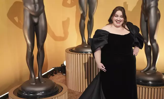 Jessica Gunning arrives at the 31st annual Screen Actors Guild Awards on Sunday, Feb. 23, 2025, at the Shrine Auditorium in Los Angeles. (AP Photo/Chris Pizzello)