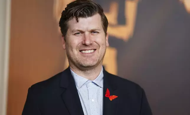 Greg Kwedar arrives at the Oscars Nominees Dinner on Tuesday, Feb. 25, 2025, at the Academy Museum of Motion Pictures in Los Angeles. (Photo by Jordan Strauss/Invision/AP)