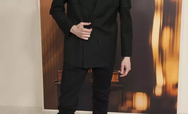 Xxx arrives at the Oscars Nominees Dinner on Tuesday, Feb. 25, 2025, at the Academy Museum of Motion Pictures in Los Angeles. (Photo by Jordan Strauss/Invision/AP)