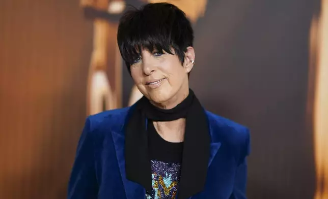 Diane Warren arrives at the Oscars Nominees Dinner on Tuesday, Feb. 25, 2025, at the Academy Museum of Motion Pictures in Los Angeles. (Photo by Jordan Strauss/Invision/AP)