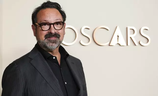 James Mangold arrives at the Oscars Nominees Dinner on Tuesday, Feb. 25, 2025, at the Academy Museum of Motion Pictures in Los Angeles. (Photo by Jordan Strauss/Invision/AP)