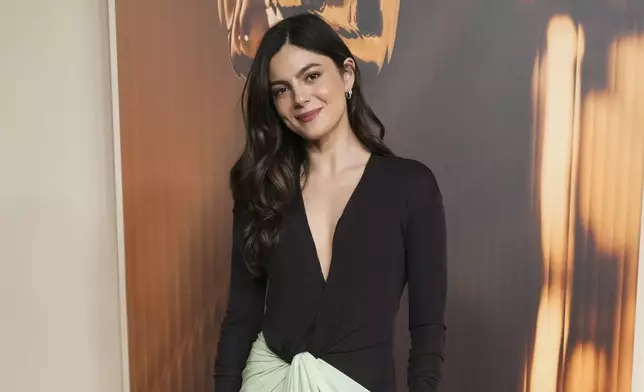 Monica Barbaro arrives at the Oscars Nominees Dinner on Tuesday, Feb. 25, 2025, at the Academy Museum of Motion Pictures in Los Angeles. (Photo by Jordan Strauss/Invision/AP)