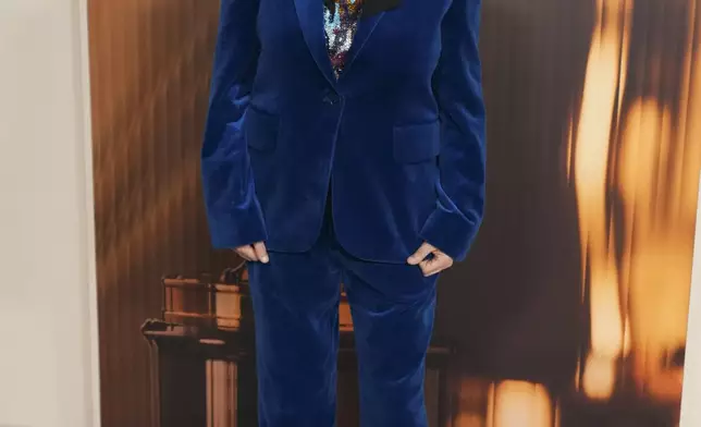 Diane Warren arrives at the Oscars Nominees Dinner on Tuesday, Feb. 25, 2025, at the Academy Museum of Motion Pictures in Los Angeles. (Photo by Jordan Strauss/Invision/AP)