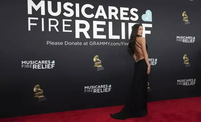 Olivia Rodrigo arrives at the 67th annual Grammy Awards on Sunday, Feb. 2, 2025, in Los Angeles. (Photo by Jordan Strauss/Invision/AP)