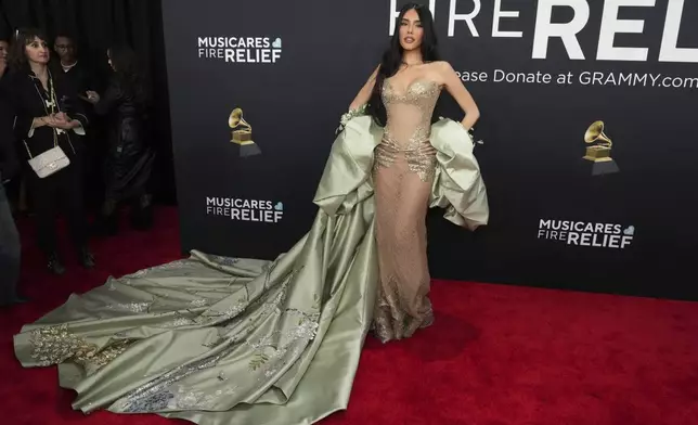 Madison Beer arrives at the 67th annual Grammy Awards on Sunday, Feb. 2, 2025, in Los Angeles. (Photo by Jordan Strauss/Invision/AP)