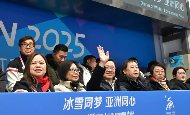 CE meets Director of General Administration of Sport of China and cheers for HK athletes at Asian Winter Games in Harbin Source: HKSAR Government Press Releases