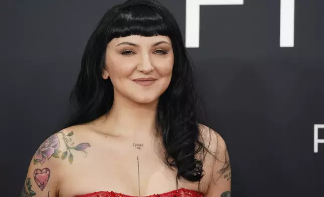 Julia Michaels arrives at the 67th annual Grammy Awards on Sunday, Feb. 2, 2025, in Los Angeles. (Photo by Jordan Strauss/Invision/AP)