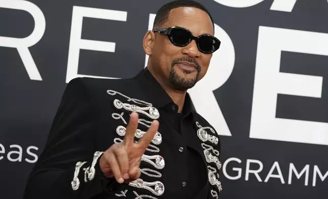 Will Smith arrives at the 67th annual Grammy Awards on Sunday, Feb. 2, 2025, in Los Angeles. (Photo by Jordan Strauss/Invision/AP)