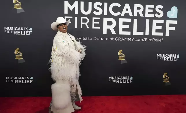 Atia Boggs arrives at the 67th annual Grammy Awards on Sunday, Feb. 2, 2025, in Los Angeles. (Photo by Jordan Strauss/Invision/AP)
