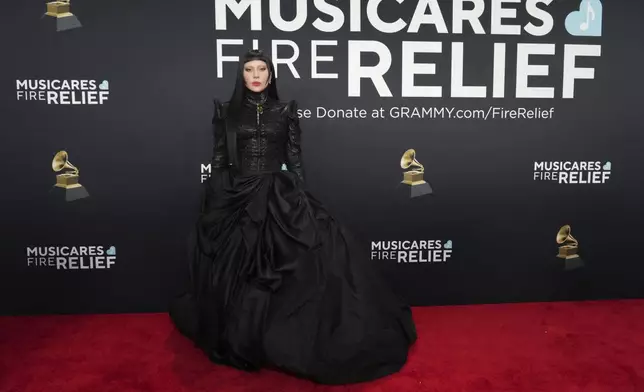 Lady Gaga arrives at the 67th annual Grammy Awards on Sunday, Feb. 2, 2025, in Los Angeles. (Photo by Jordan Strauss/Invision/AP)
