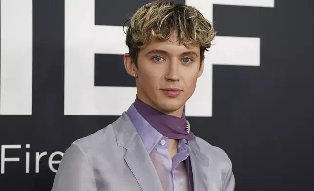 Troye Sivan arrives at the 67th annual Grammy Awards on Sunday, Feb. 2, 2025, in Los Angeles. (Photo by Jordan Strauss/Invision/AP)
