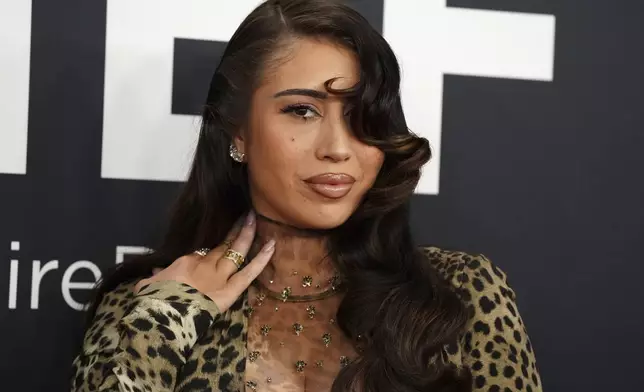 Kali Uchis arrives at the 67th annual Grammy Awards on Sunday, Feb. 2, 2025, in Los Angeles. (Photo by Jordan Strauss/Invision/AP)