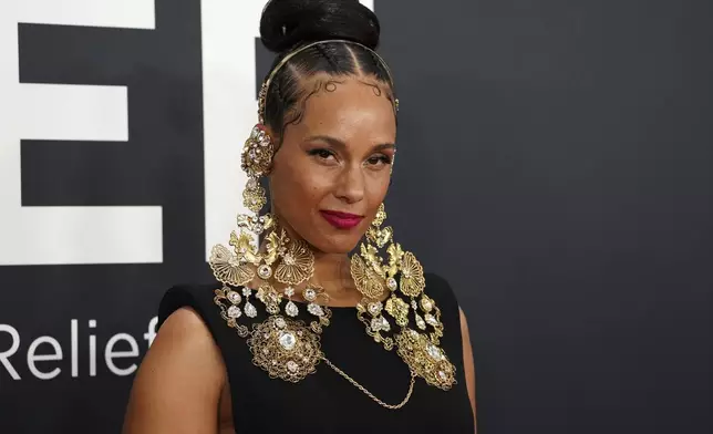 Alicia Keys arrives at the 67th annual Grammy Awards on Sunday, Feb. 2, 2025, in Los Angeles. (Photo by Jordan Strauss/Invision/AP)