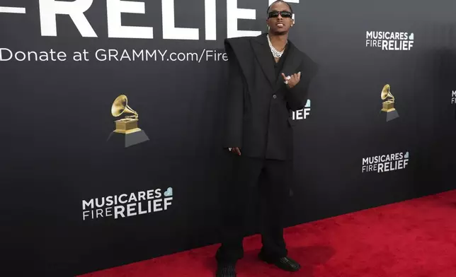 Rich the Kid arrives at the 67th annual Grammy Awards on Sunday, Feb. 2, 2025, in Los Angeles. (Photo by Jordan Strauss/Invision/AP)