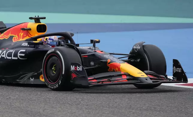 Red Bull driver Max Verstappen of the Netherlands in action during a Formula One pre-season test at the Bahrain International Circuit in Sakhir, Bahrain, Wednesday, Feb. 26, 2025. (AP Photo/Darko Bandic)