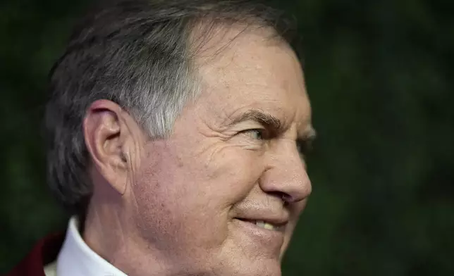 Former NFL head coach Bill Belichick walks the red carpet at the NFL Honors award show ahead of the Super Bowl 59 football game, Thursday, Feb. 6, 2025, in New Orleans. (AP Photo/Brynn Anderson)
