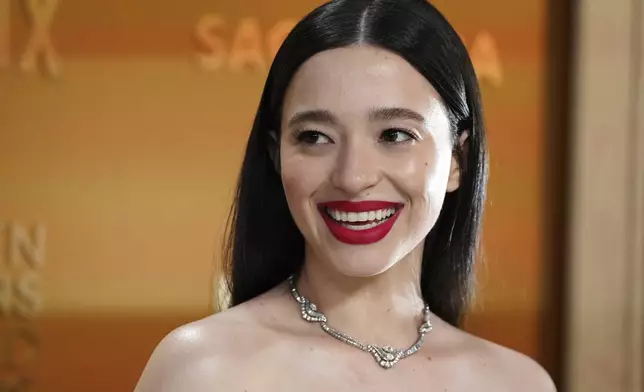 Mikey Madison arrives at the 31st annual Screen Actors Guild Awards on Sunday, Feb. 23, 2025, at the Shrine Auditorium in Los Angeles. (Photo by Jordan Strauss/Invision/AP)