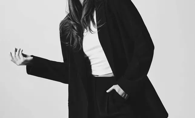 Barbara Palvin in the new Relaxed Trouser from Express's spring collection. (Photo: Business Wire)