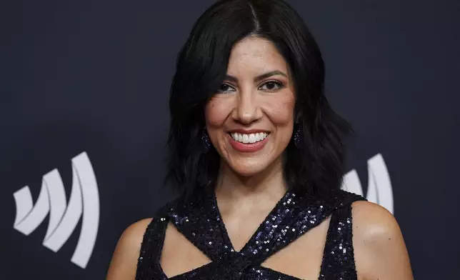 Stephanie Beatriz arrives at the 36th annual GLAAD Media Awards on Thursday March 27, 2025, at the Beverly Hilton Hotel in Beverly Hills, Calif. (Photo by Jordan Strauss/Invision/AP)